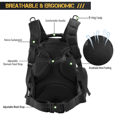 Tactical Backpack Bag-Black