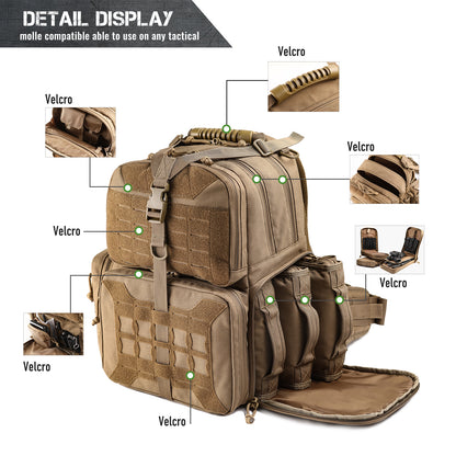 Tactical Backpack Bag-Coyote